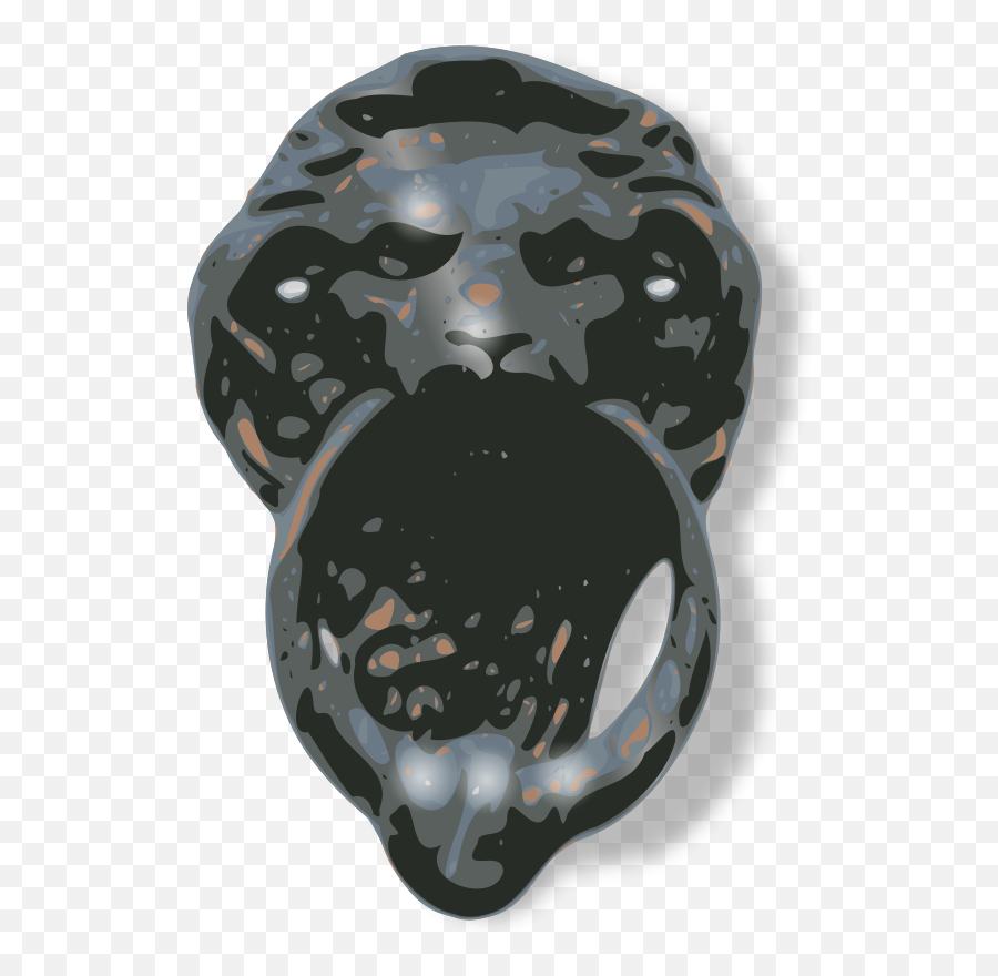Lion Face Door Knocker Clip Art At Clkercom - Vector Clip Emoji,Lion Face Clipart