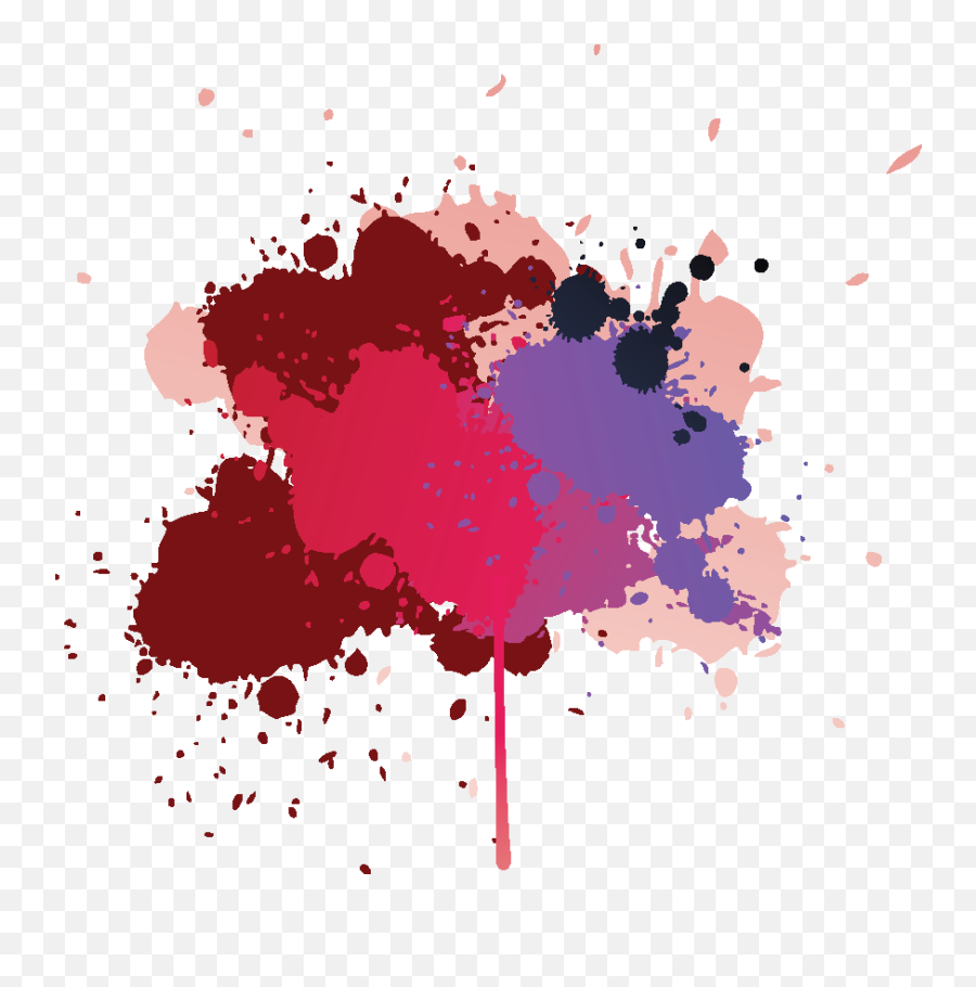 Red Splash Brush - Pink Paint Splash Background Full Size Emoji,Red Splash Png