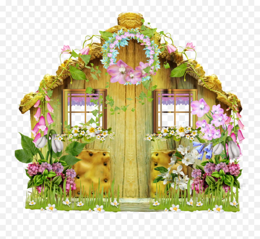 Flower Clipart House Flower House Transparent Free For Emoji,Flowers Clipart