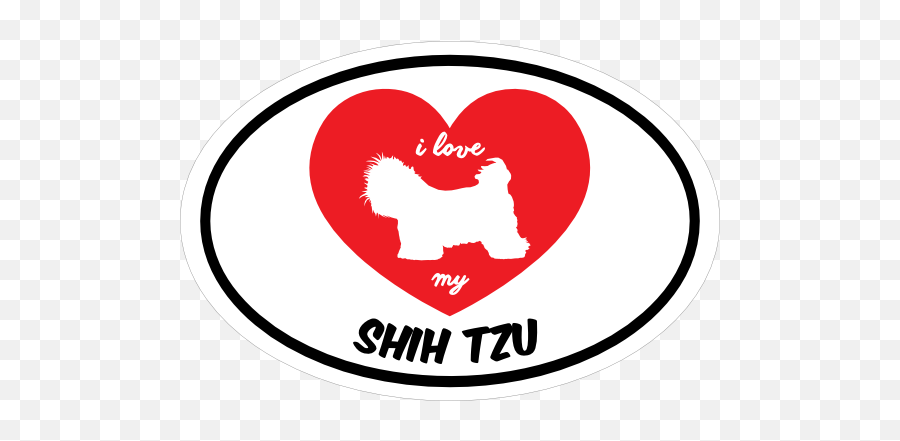 Westernfertilitycom I My Shih Tzu Magnet Love Made In Usa Emoji,X Marks The Spot Clipart