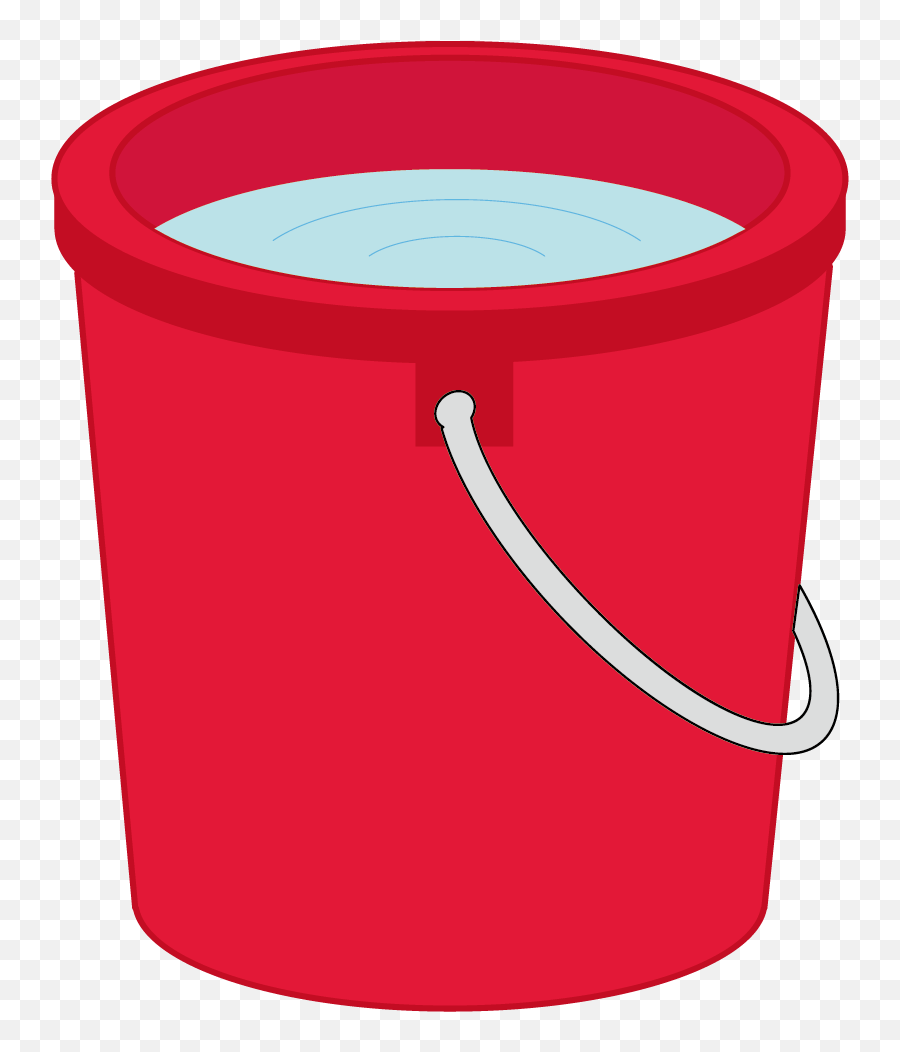 Water Bucket Vector Png Transparent Png - Water Bucket Cartoon Png Emoji,Bucket Clipart