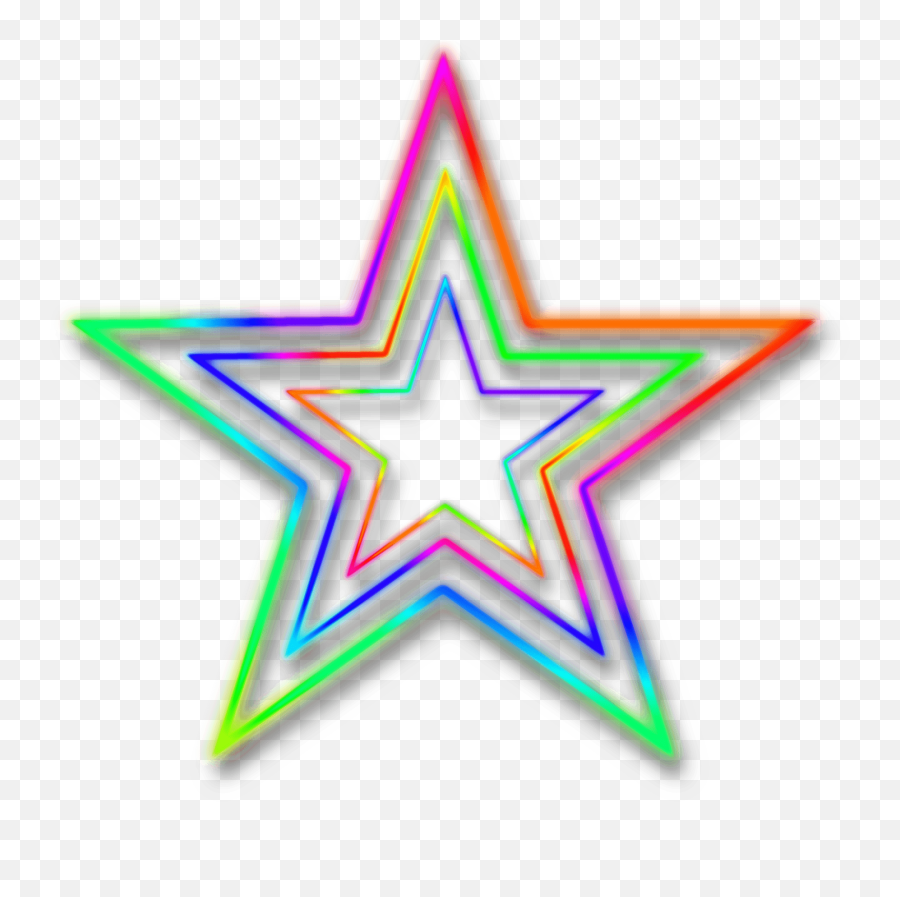 Neon Star Transparent Png - Transparent Background Neon Sign Clipart Emoji,Neon Png