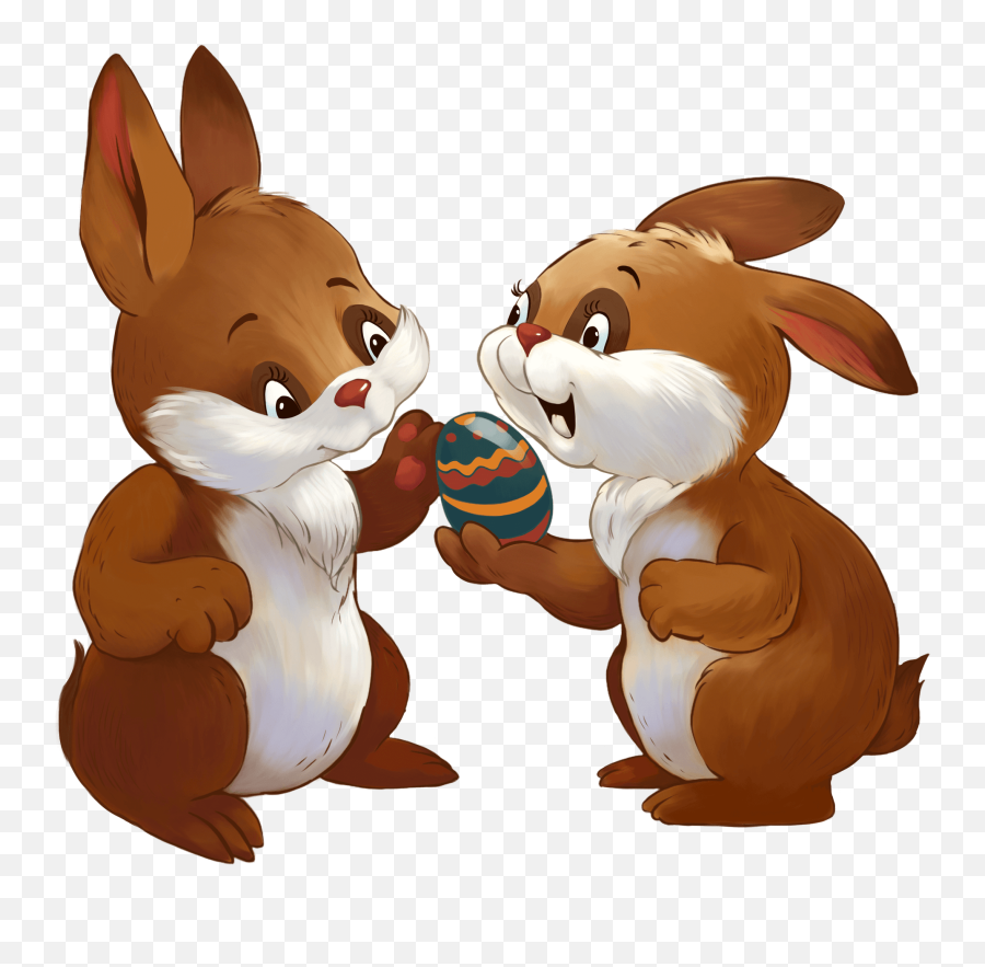 Easter Bunnies Clipart Free Download Transparent Png - Happy Emoji,Bunny Clipart