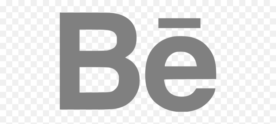 Gray Behance Icon - White Behance Logo Png Emoji,Behance Logo