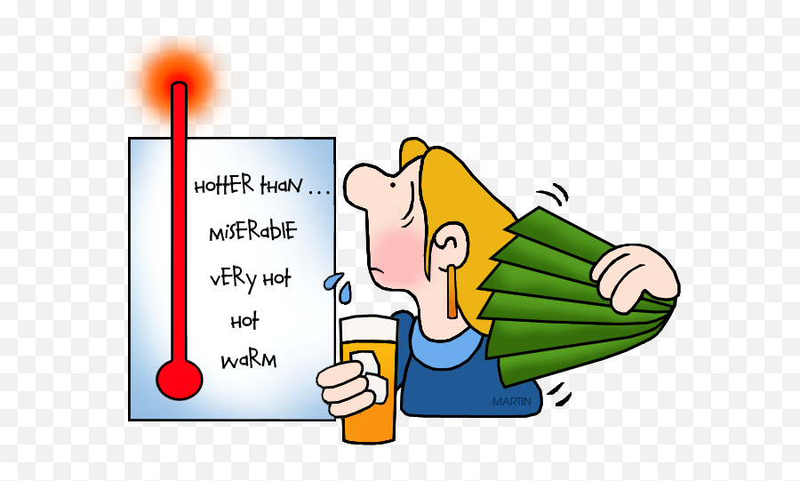 Clip Art - Hot Weather Hot Temperature Clipart Emoji,Thermometer Clipart