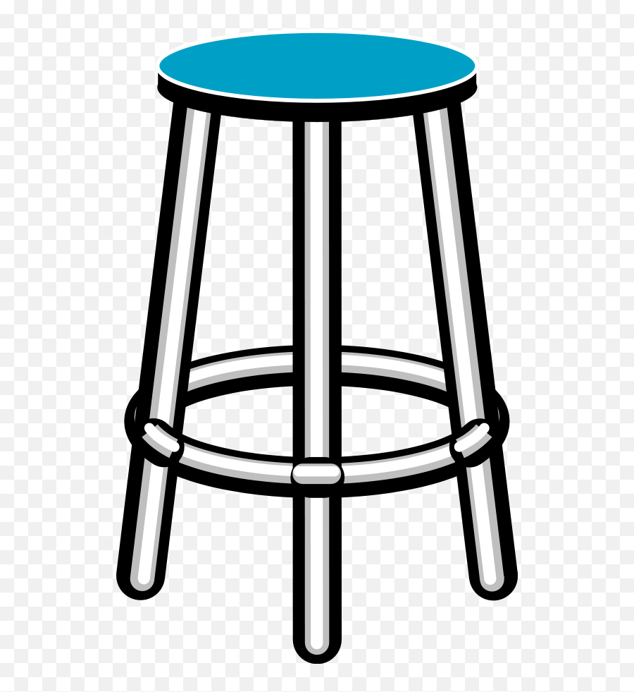 Colorful Standing Chair Clipart Free Image - Bar Stool Clip Art Emoji,Chair Clipart