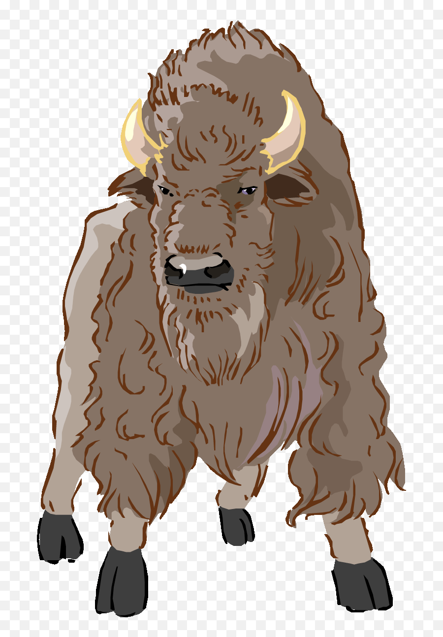 Free Buffalo Clipart - Animal Figure Emoji,Bison Clipart