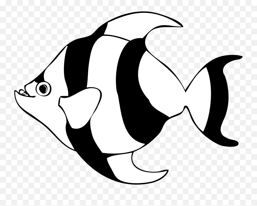 Tuna Clipart Black And White - Fish Clipart Black And White Emoji,Fish Clipart
