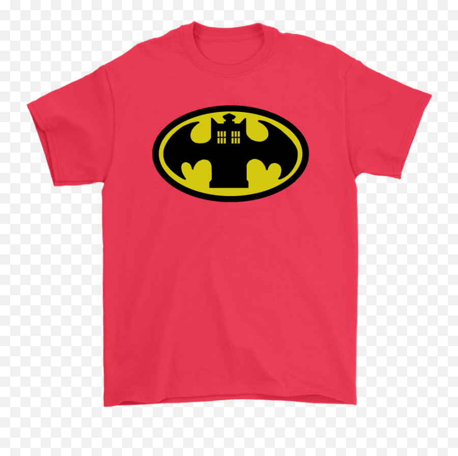 Doctor Who Tardis And Batman Logo Mashup Shirts U2013 Nfl T - T Shirt Wonder Woman Batman Superman Emoji,Bat Man Logo
