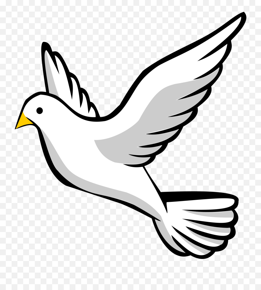 Transparent Background Dove Clipart Png - Transparent Background Flying Bird Clipart Emoji,Dove Clipart