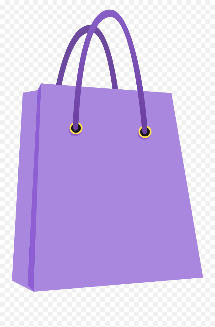 Purple Shopping Bag Luggage Bags Png - Shopping Bag Clipart Png Emoji,Shopping Clipart