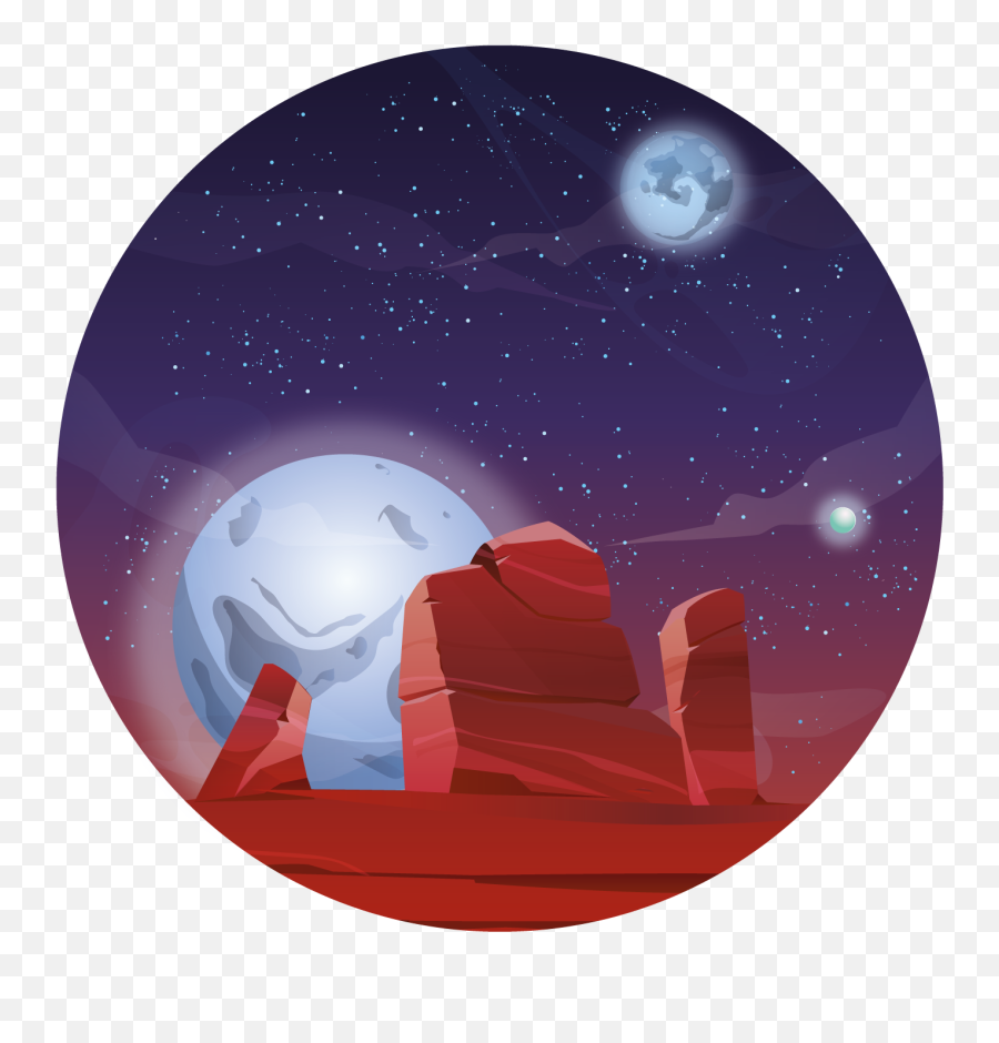 Moon Astrological Bodies Wall Decal - Full Moon Emoji,Space Background Png
