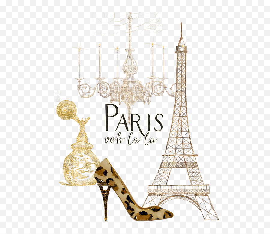 Paris - Ooh La La Fashion Eiffel Tower Chandelier Perfume Emoji,Perfume Bottle Clipart