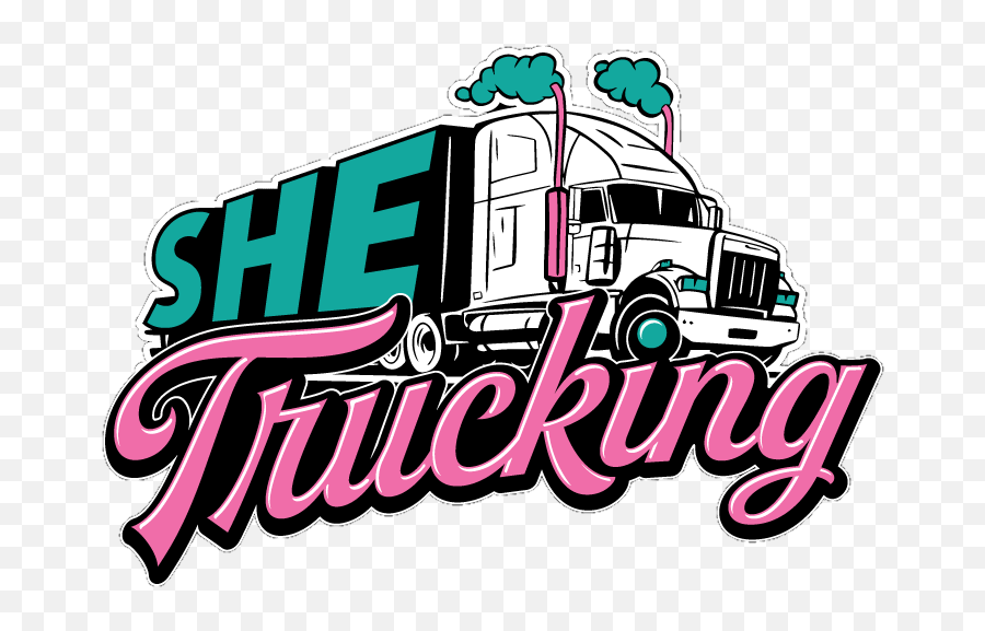 S - Lady Trucker Logo Emoji,Trucking Logo