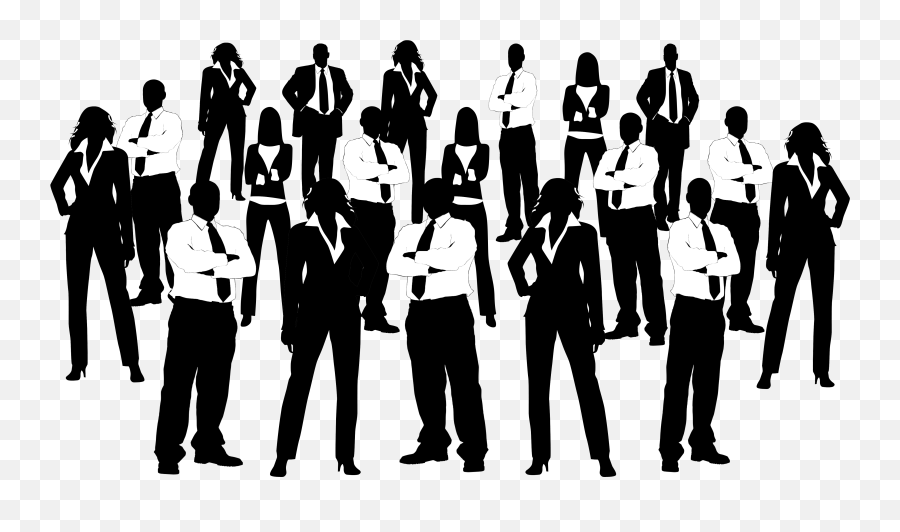 Business Team Silhouette On A White Background Free Image Emoji,Businessman Silhouette Png