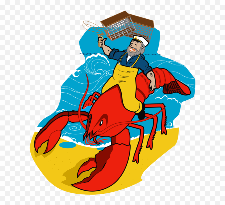 Lobster Clipart Lobster Bake - Lobster Fishing Clipart Lobster Fishing Cartoon Emoji,Lobster Clipart