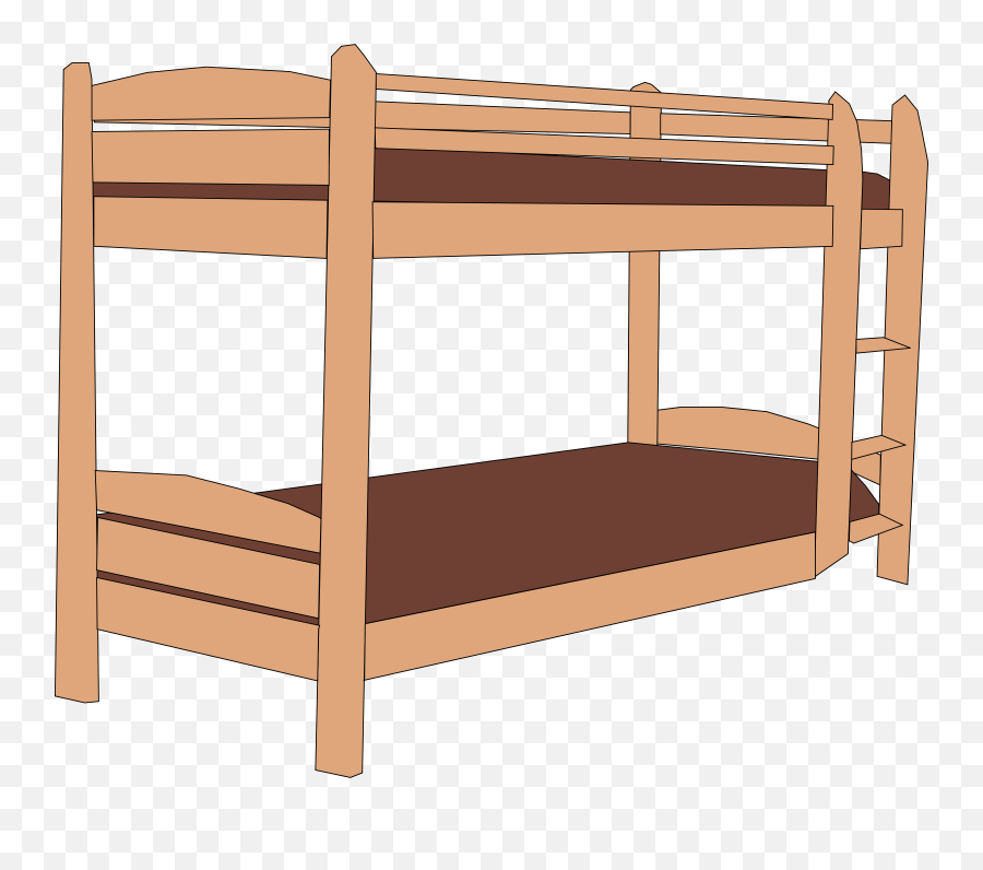 Cartoon Bed Clipart Clipart - Bunk Bed Clipart Emoji,Bed Clipart