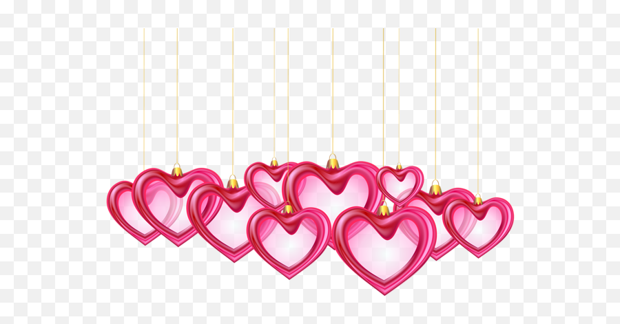 Download Outdoor String Lights Png - Hanging Hearts Clipart Png Emoji,String Lights Png