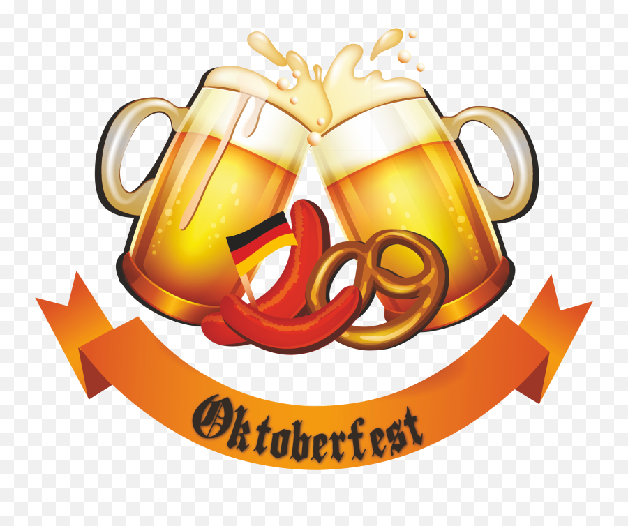 Oktoberfest Vector Invitation - Beer Glass Cheers Png Oktoberfest Emoji,Cheers Clipart