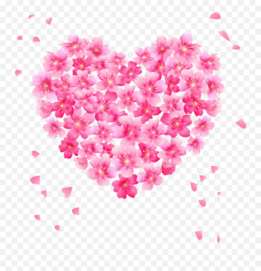 Heart Frame Png - Png Flower Heart Vector Emoji,Heart Border Png