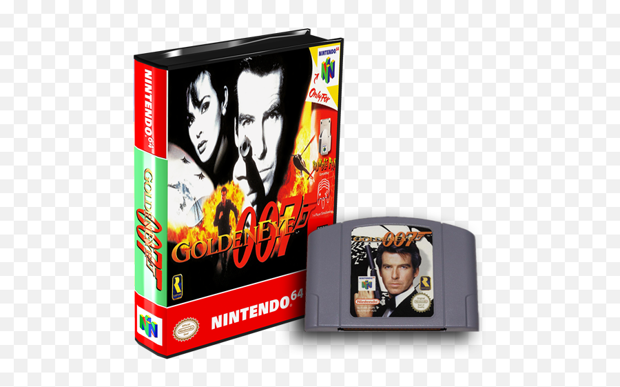 007 Goldeneye N64 Nintendo 64 - Nintendo 64 3d Box Emoji,N64 Logo Png
