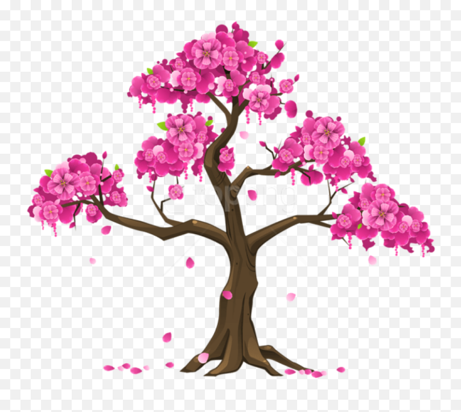 Free Png Download Pink Tree Png Images Background Png - Cherry Blossom Tree Clipart Emoji,Tree Clipart Free