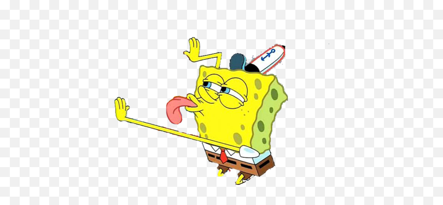 Source - Spongebob Licking Emoji,Meme Png
