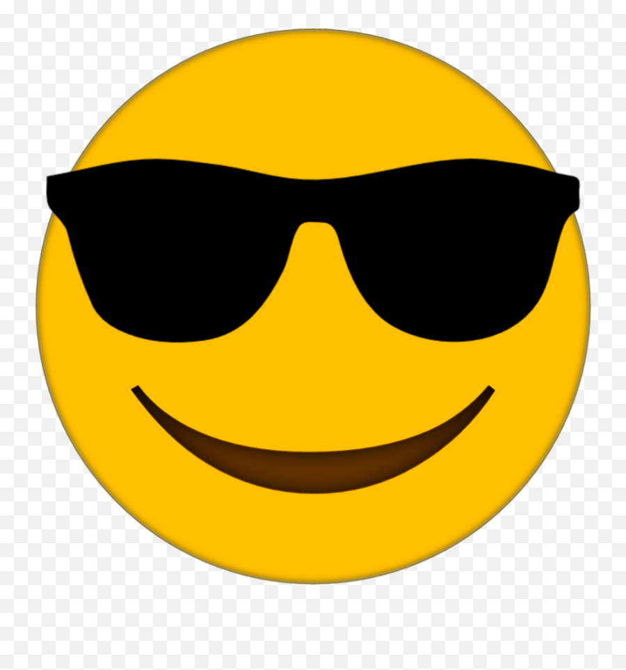 Download Sunglasses Transparent Emoji Free Download Image - Emoji Smile Happy Face,Sunglasses Transparent