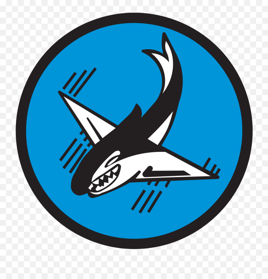 75th Fighter Squadron Tiger Sharks Us Air Force Historic Wwii Military Insignia Emblem Logo Vinyl Window Sticker Decal - Fish Emoji,Usaf Logo