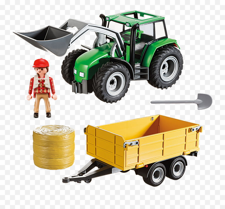Tractor With Trailer Emoji,Farmer On Tractor Clipart