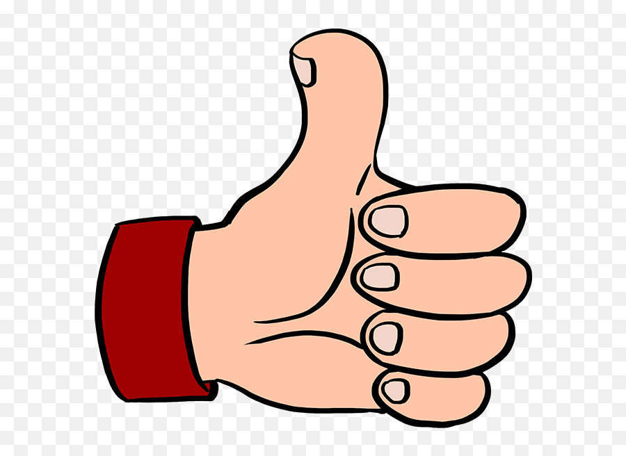 Red Thumbs Down Png - How To Draw Thumbs Up Sign 4459404 Emoji,Thumbs Down Emoji Transparent