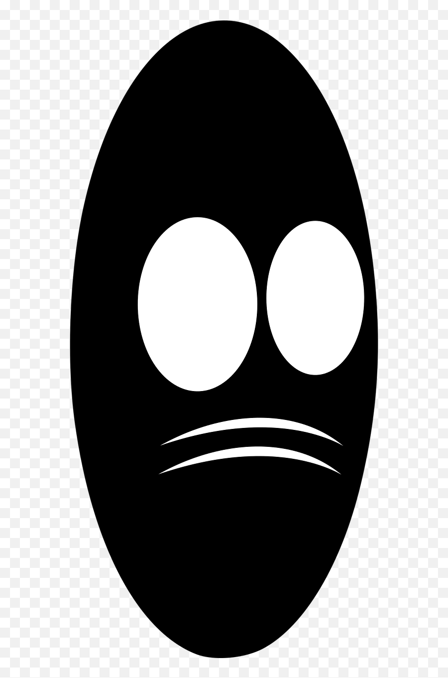 Face Black And White Eyes - Free Vector Graphic On Pixabay Emoji,Scared Eyes Png