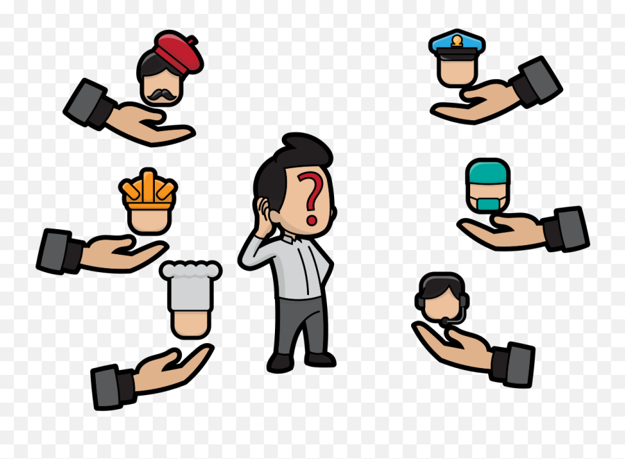 Confused Person Png - Transparent Clipart Person Confused Clipart Emoji,Confused Clipart