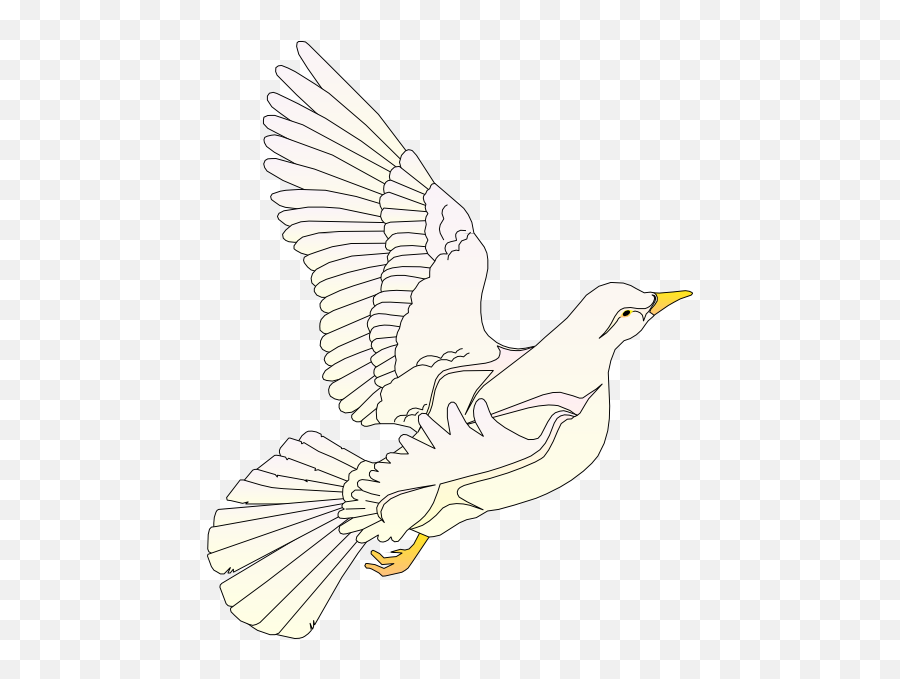 Flying Dove Clip Art - Vector Clip Art Online Royalty Free Emoji,Free Dove Clipart