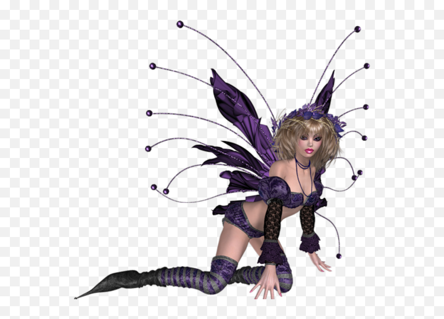 Fantasy Fairy Blonde Purple Knelling Free Images At Clker Emoji,Fantasy Png