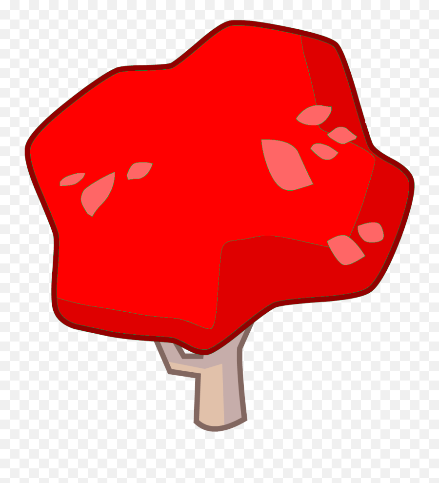 Download Red Leaf Trees Or Evil Leafs Tree Asset - Tree Emoji,Red Tree Png