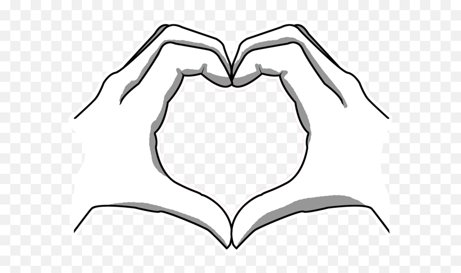 Valentine Hand Heart Png Vector Clipart Pngimagespics Emoji,Heart Hands Clipart