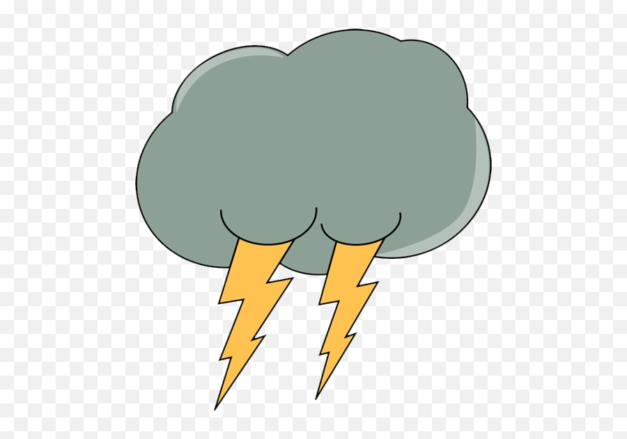 Cloud Clipart - Clipart Of Lightning Cloud Emoji,Storm Clipart