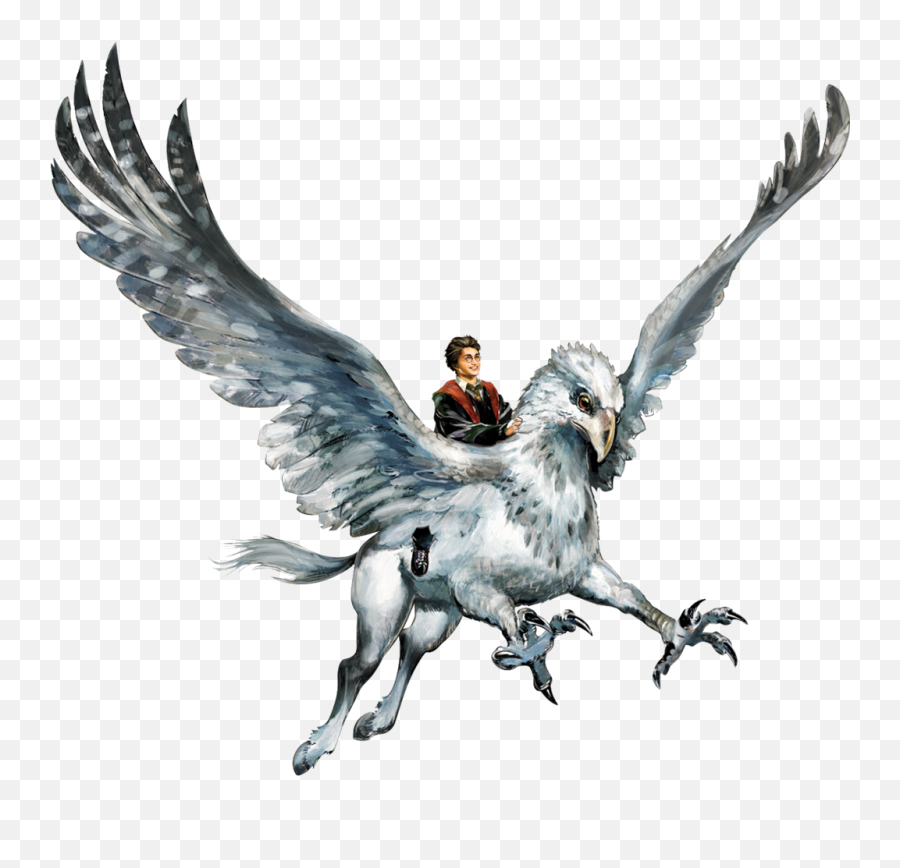 Buckbeak Drawing Harry Potter - Harry Potter And Hippogriff Drawing Emoji,Draw Clipart