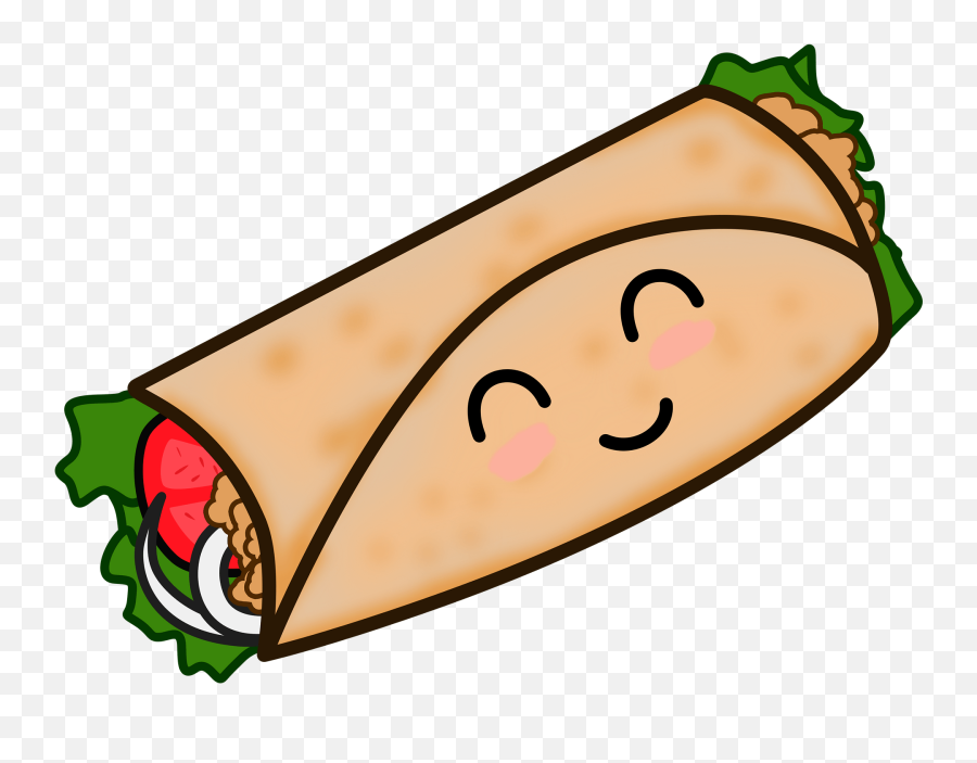 Cute Taco Clipart - Burrito Clipart Emoji,Taco Clipart