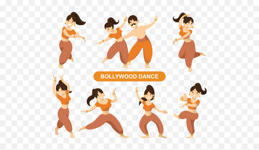 Indian Wedding Dance Clipart - Bollywood Clipart Dancing Gif Emoji,Dance Clipart