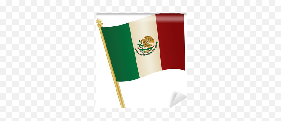 Mexico Flag Wall Mural Pixers - Mexico Flag Emoji,Mexico Flag Png