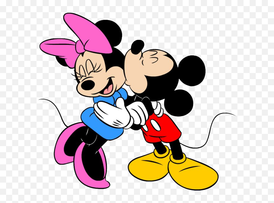 Download Mickey And Minnie Mouse Clipart - Happy Kiss Day Mickey Mouse And Minnie Mouse Emoji,Minnie Mouse Clipart