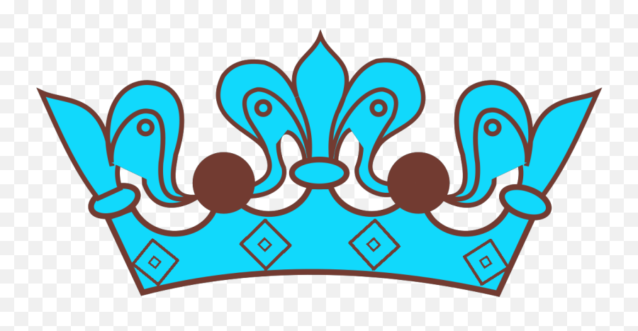 Brown Blue Crown Svg Vector Brown Blue Crown Clip Art - Svg Black Crown Clipart Emoji,Crown Clipart