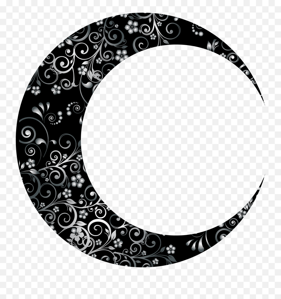 Clip Art Crescent Moon Transparent Png - Cresent Moon Clipart Black And White Emoji,Moon Transparent