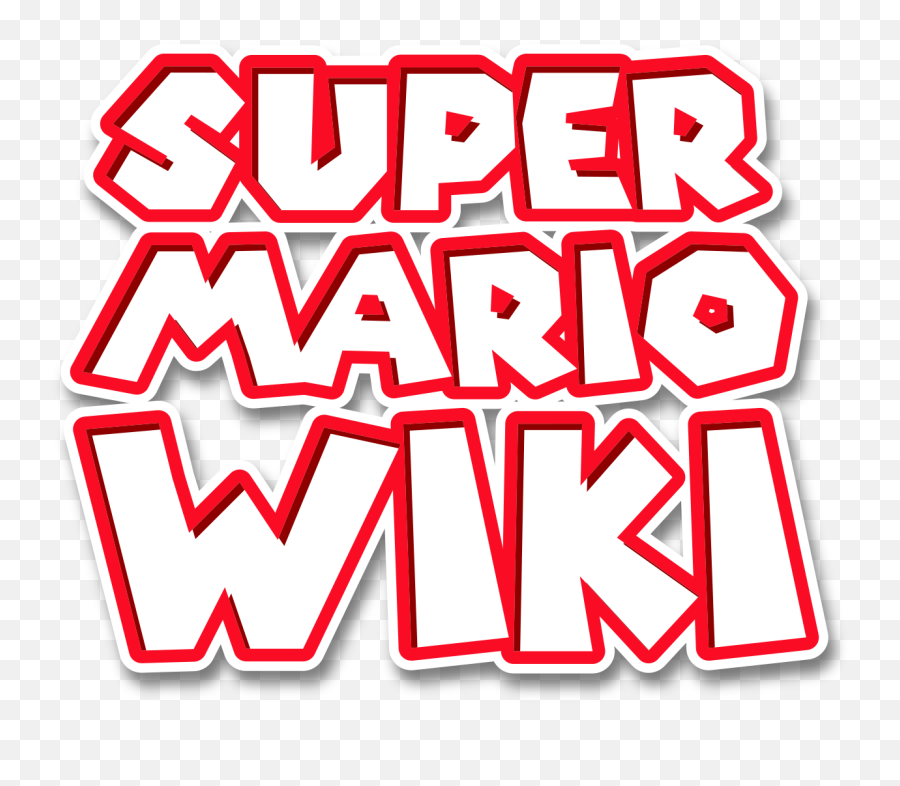 Filesuper Mario Wiki Text Logosvg - Wikimedia Commons Vertical Emoji,Super Mario Logo