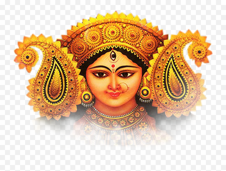 Durga Maa Face Png Transparent Cartoon - Jingfm Emoji,Face Png Transparent