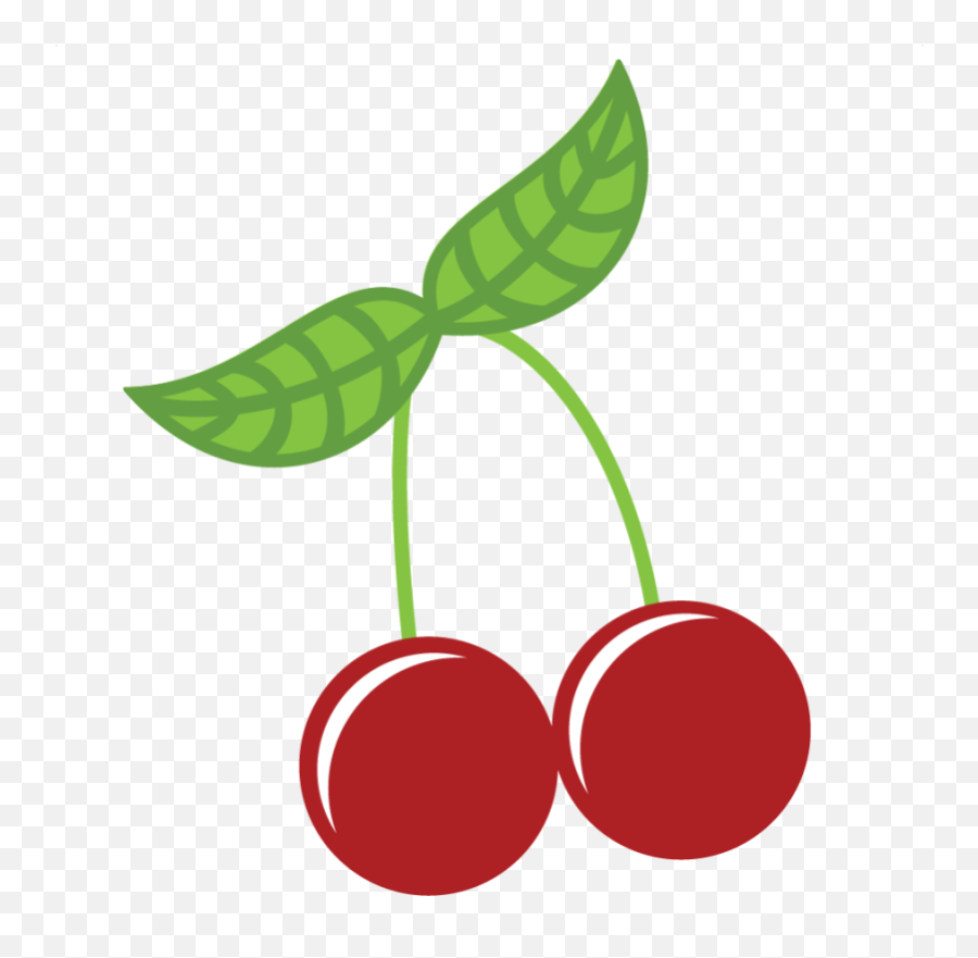 Cherries Clipart File Cherries File - Cute Cherry Clipart Png Emoji,Cherry Clipart