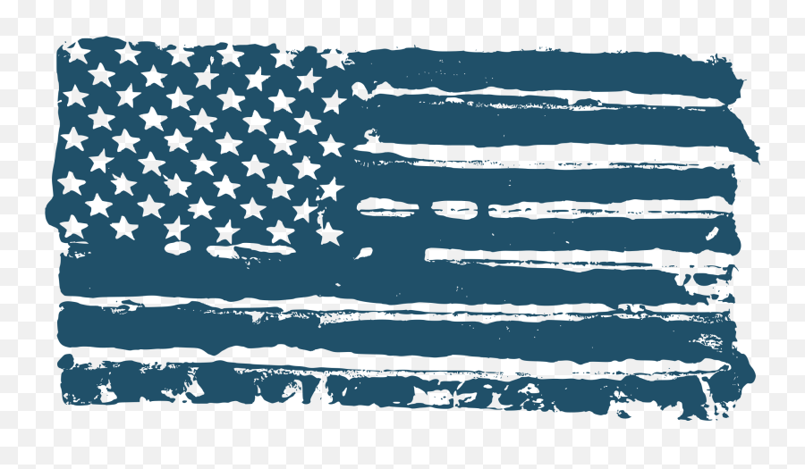 Grunge American Flag Vector Svg - American Emoji,American Flag Png