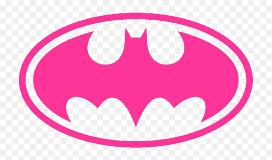 Pink Clipart Batgirl Picture - Pink Batgirl Logo Emoji,Batgirl Logo